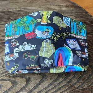 Colorful Graphic Print Pouch